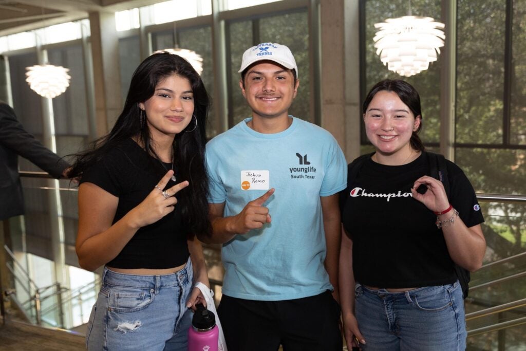UT Students at HSI Reception